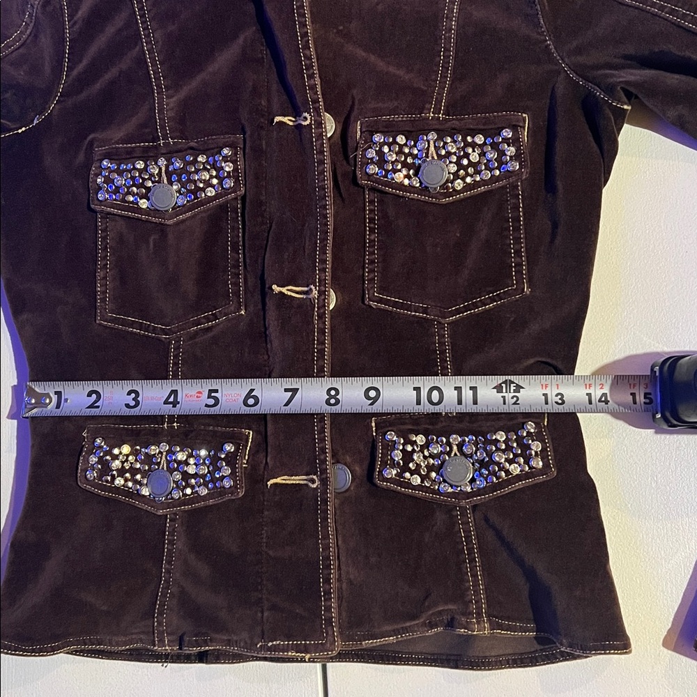 Twill 22 twenty two jacket with studs and bling - Picture 10 of 11